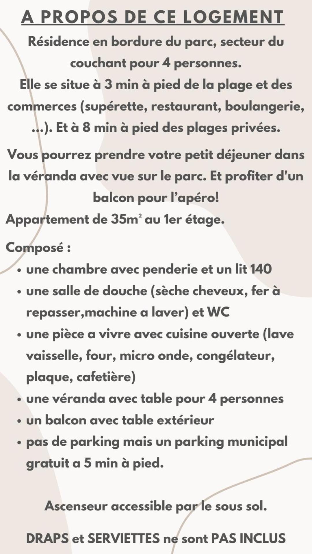 T2 Qaurtier Couchant, Vue Parc, Au Calme, A 5 Min De La Plage 라그랑모트 외부 사진